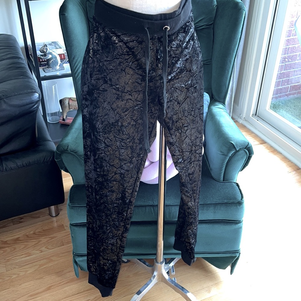 Sweatpants crushed velvet